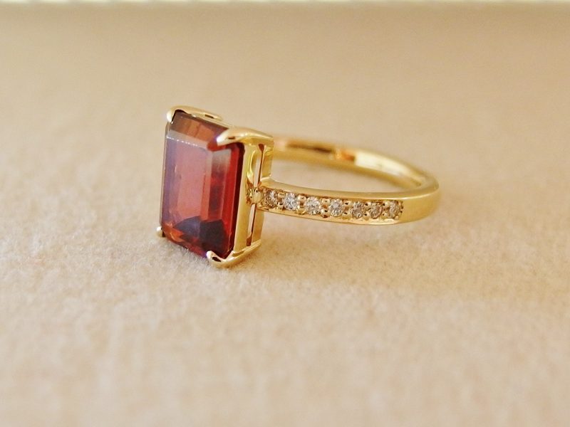 上品なハーフエタニティの指輪に変身！