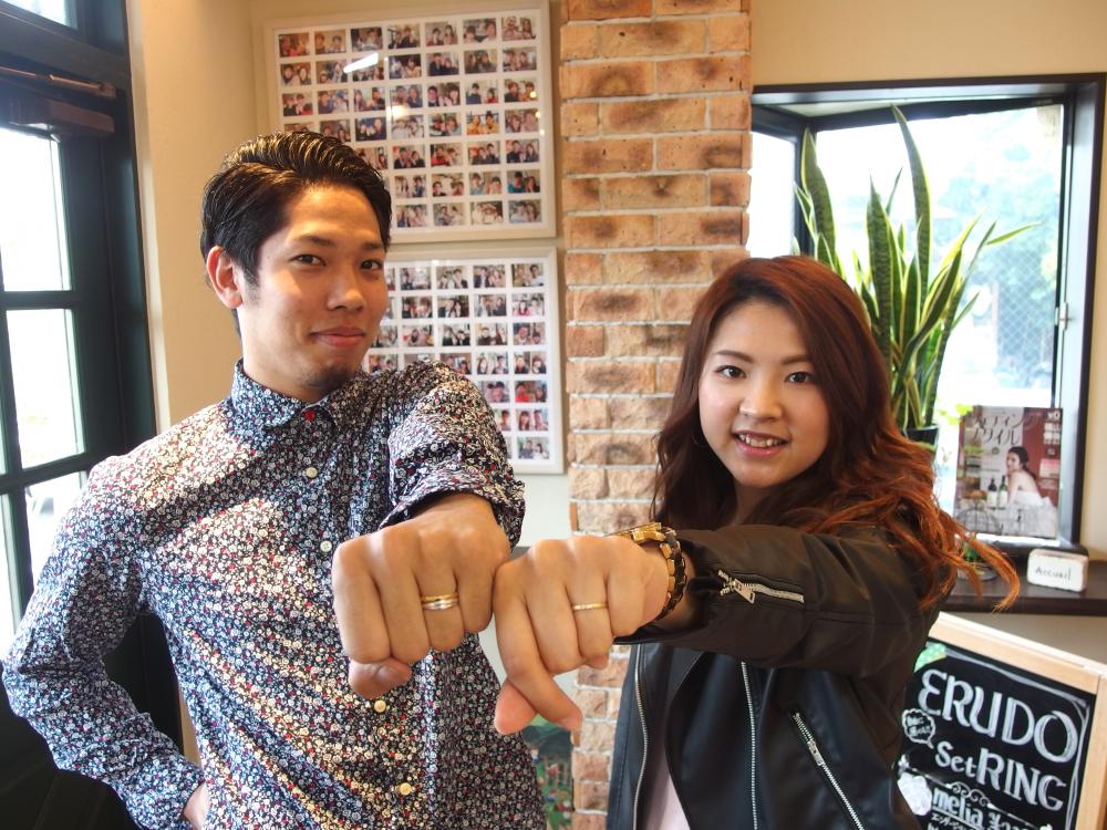 福山市東手城町の福本様ご夫妻（マリッジリングご購入）①