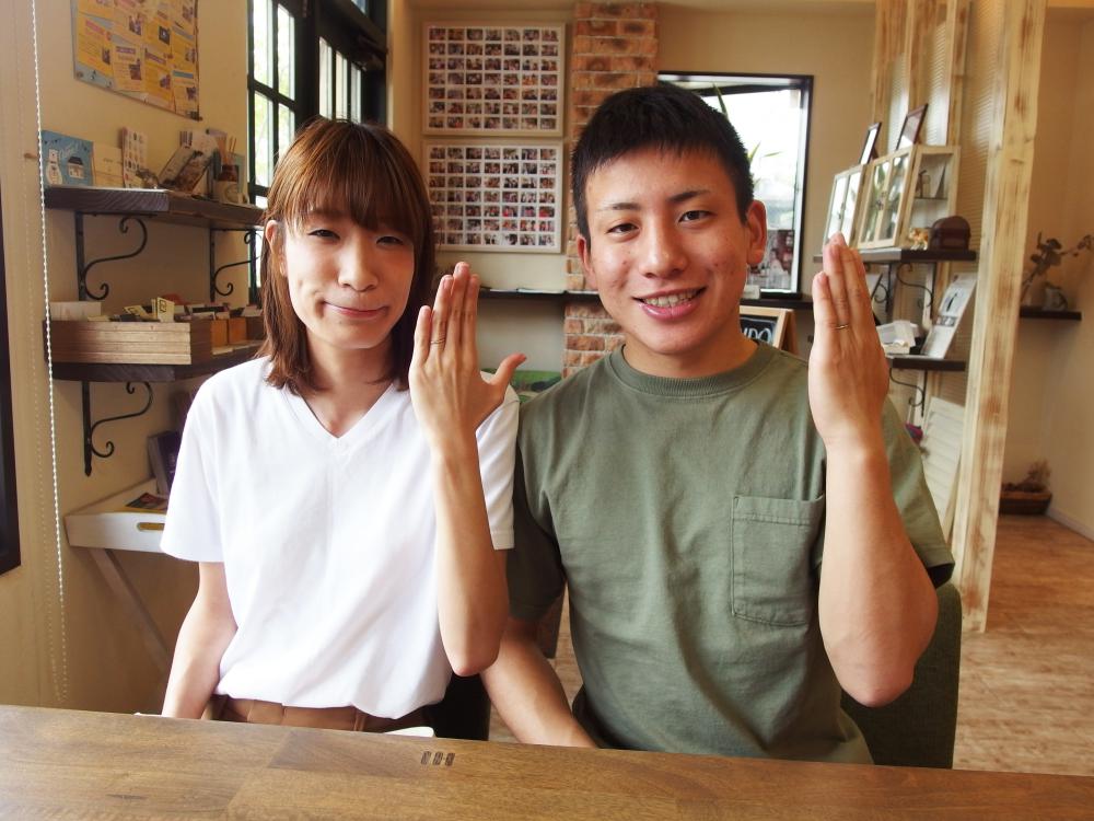 福山市東手城町の髙橋様ご夫妻（マリッジリングご購入）