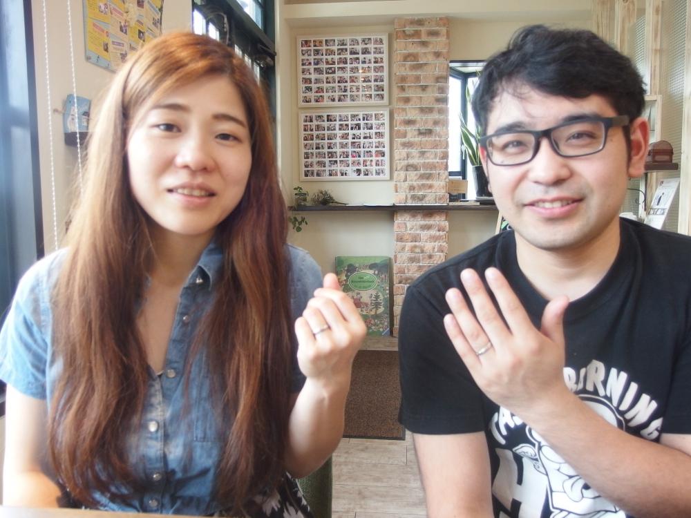 福山市松永町の仲程様ご夫妻（マリッジリングご購入）