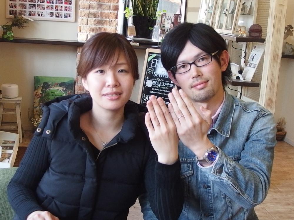 福山市大門町の髙橋様ご夫妻（結婚指輪ご購入）
