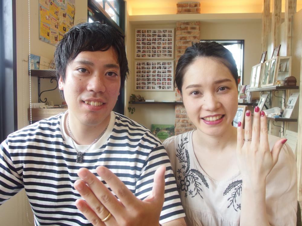 広島県広島市の大下様ご夫妻（結婚指輪をご購入）