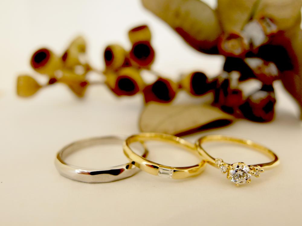 エルドーオリジナルの3本セットリング『メリア』