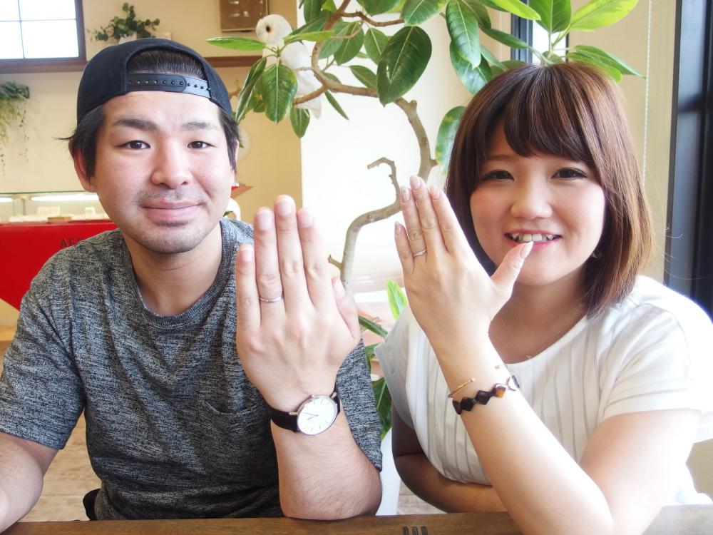 福山市箕島町の安田様ご夫妻（マリッジリングご購入）