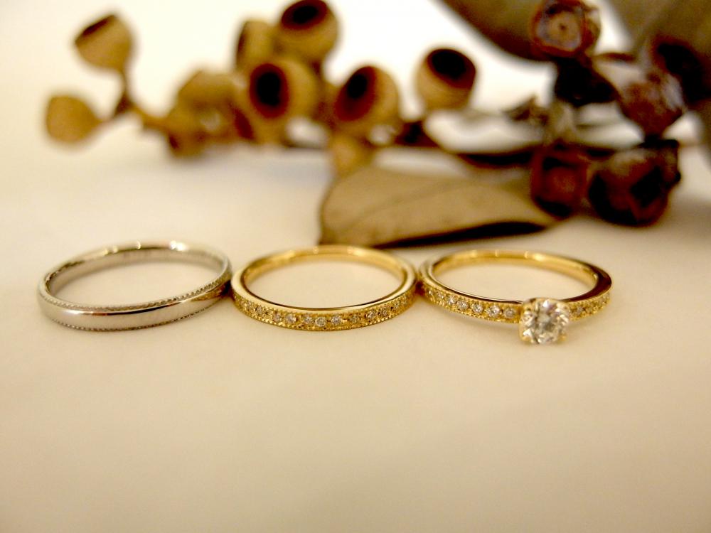 エルドーオリジナルの3本セットリング『メリア』