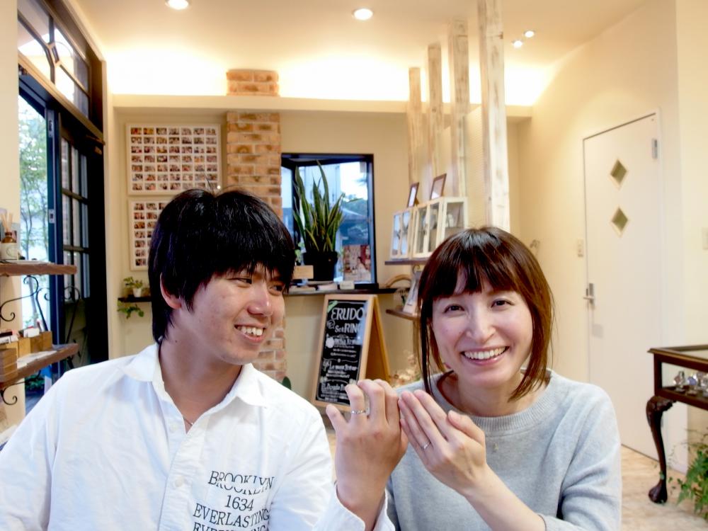 福山市新涯町の松井様ご夫妻（結婚指輪を購入）