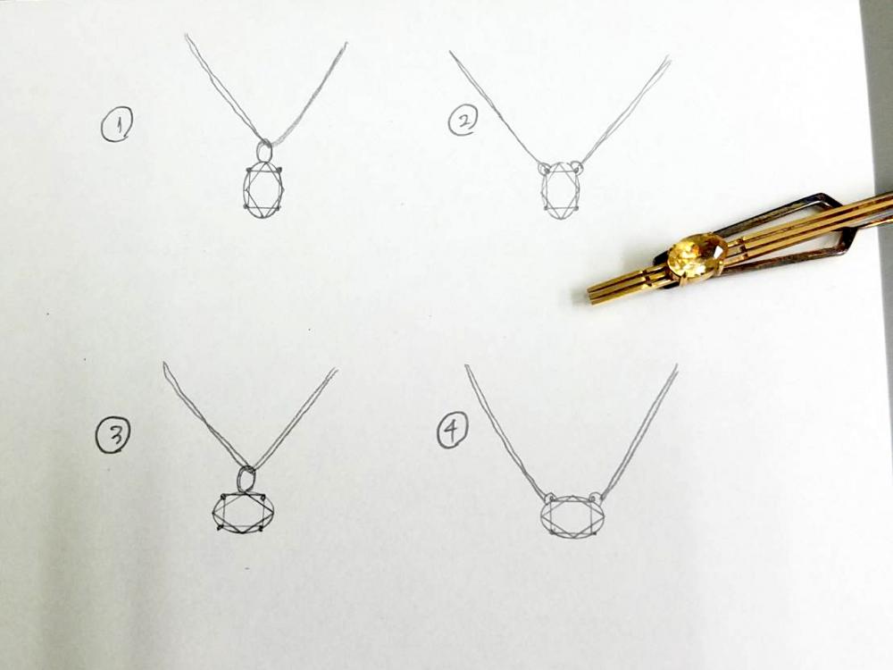 シトリン天然石のリフォームデザインイメージデッサン