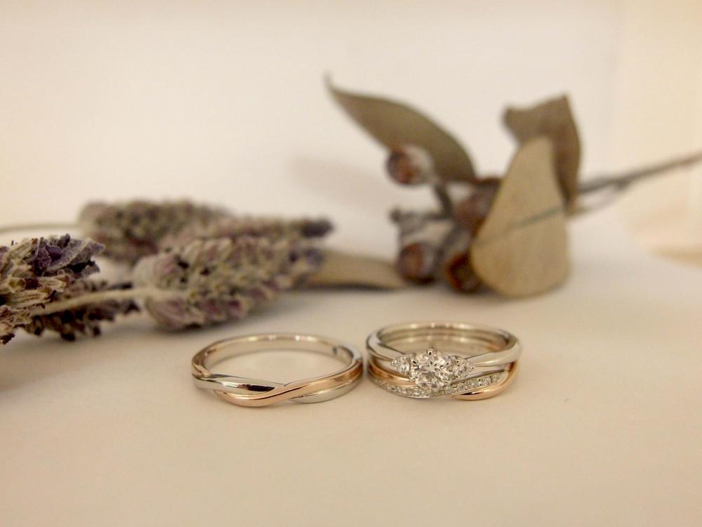 エルドーオリジナルの3本セットリング（結婚指輪・婚約指輪）の『エルドラド』