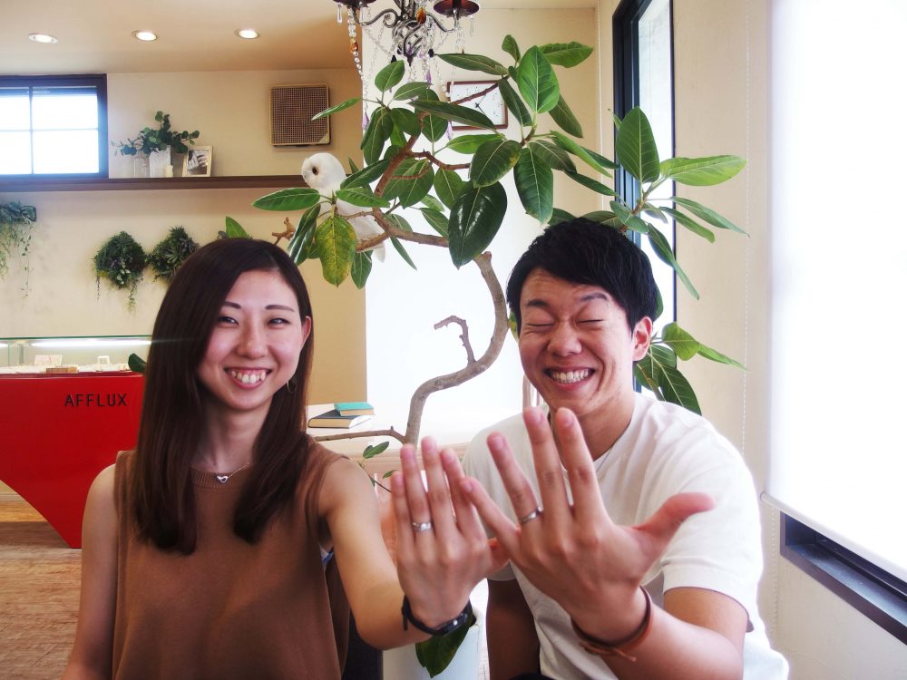 福山市東川口の妹尾様ご夫妻（マリッジリングご購入）②