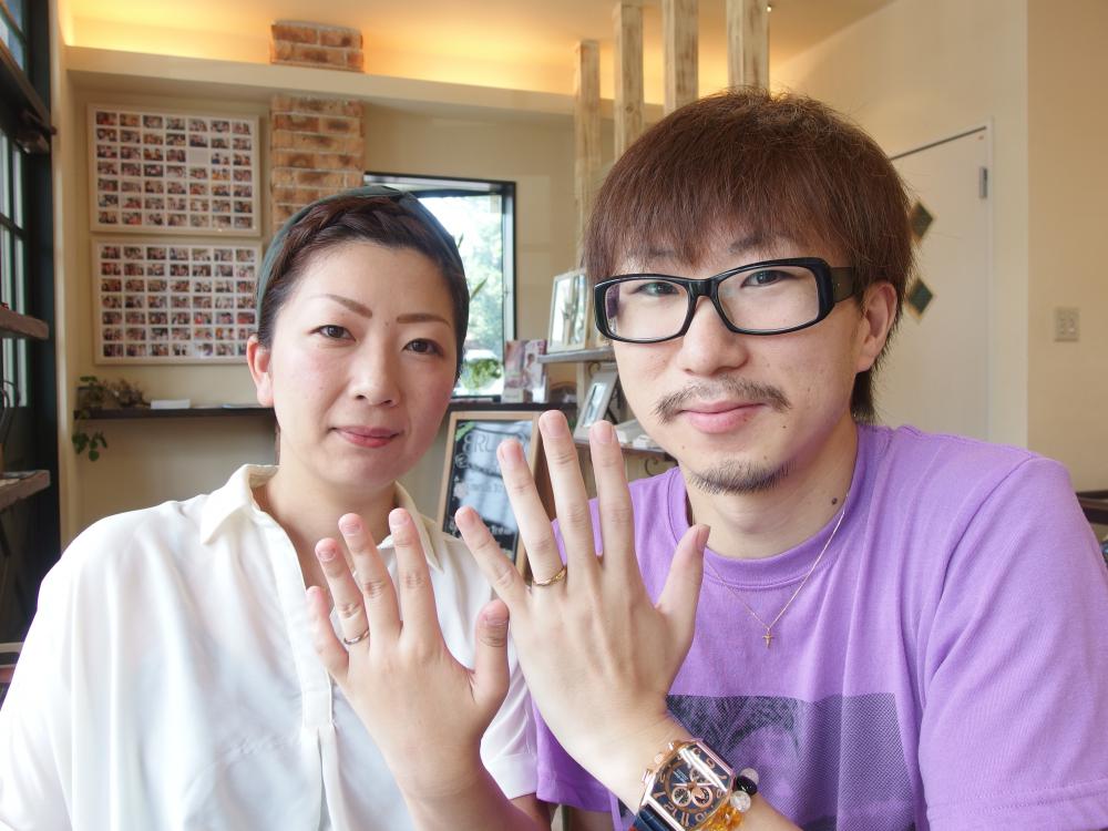 福山市東深津の松尾様ご夫妻（3本セットでミルエタニティーご購入）