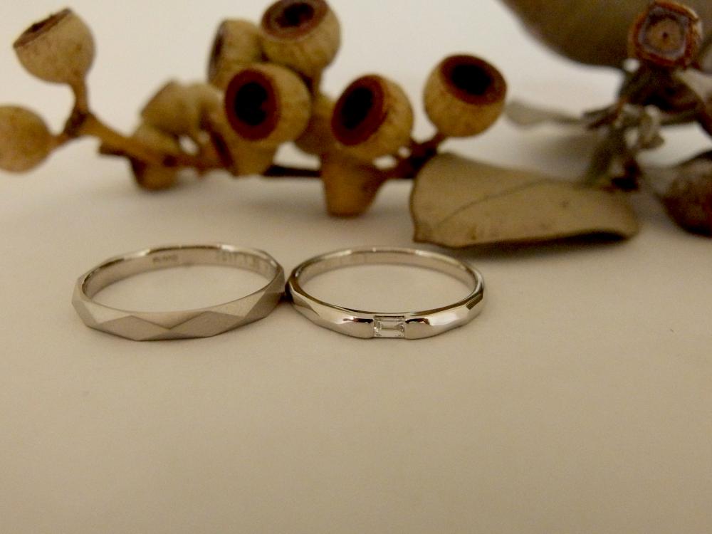 エルドーオリジナルのバケットダイヤの結婚指輪『メリア』