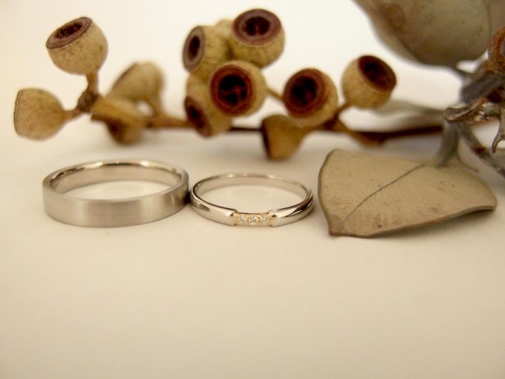 エルドーオリジナルの3.5㎜幅とコンビ仕上げのマリッジリング『ル・ミュジック』