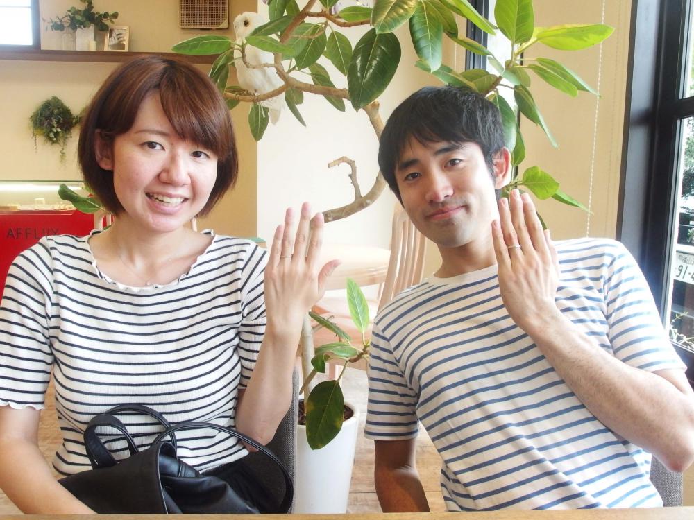 福山市曙町の山田様ご夫妻（マリッジリングをご購入）