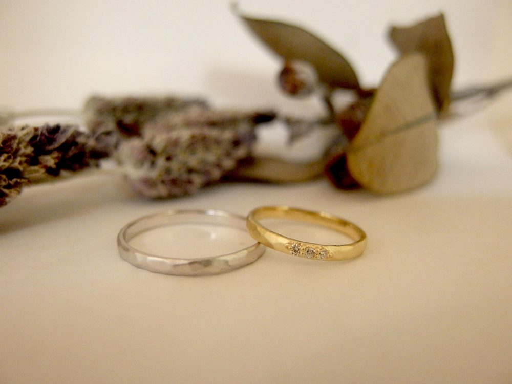 エルドーオリジナルアンティークな結婚指輪『シュシュ』