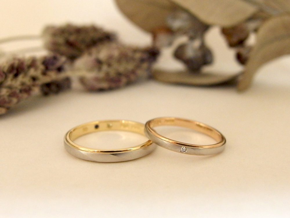 エルドーセレクトブランド『RUNOA』コンビデザインのマリッジリング