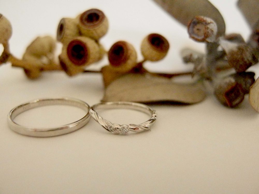 エルドーセレクトブランド『アフラックス』オリジナルの『メリア』の結婚指輪