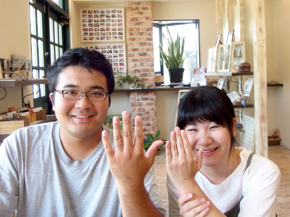 福山市草戸町の小林様ご夫妻（マリッジリングご購入）