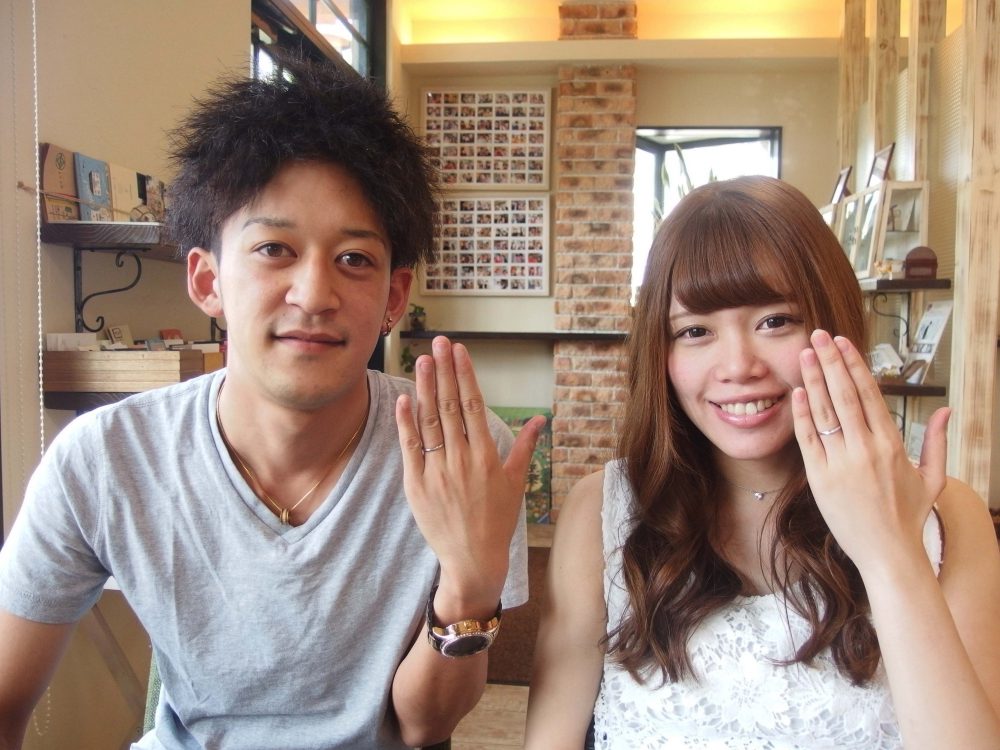 福山市金江町の髙山様ご夫妻（マリッジリングご購入）