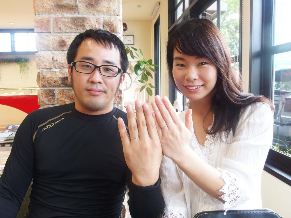 福山市新涯町の三宅様ご夫妻（マリッジリングご購入）