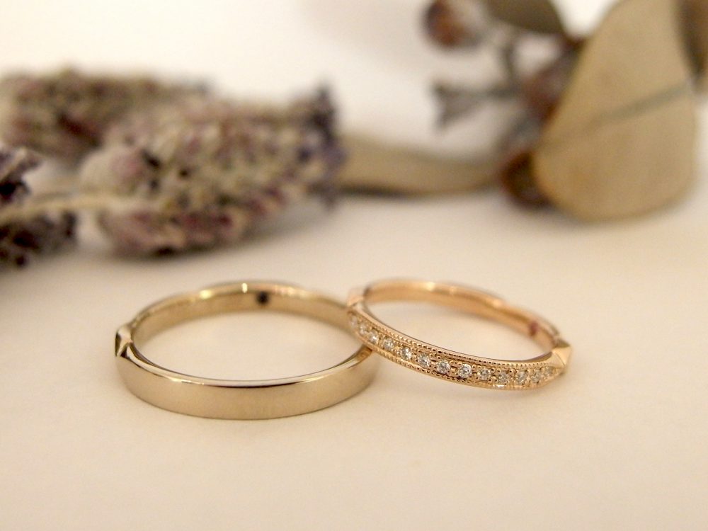 エルドーセレクトブランドアンティークなエタニティー結婚指輪『アフラックス』