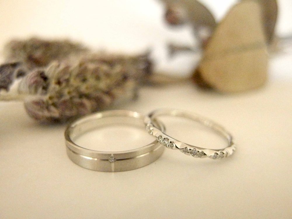 エルドーオリジナル結婚指輪『メリア・サムシングブルー』