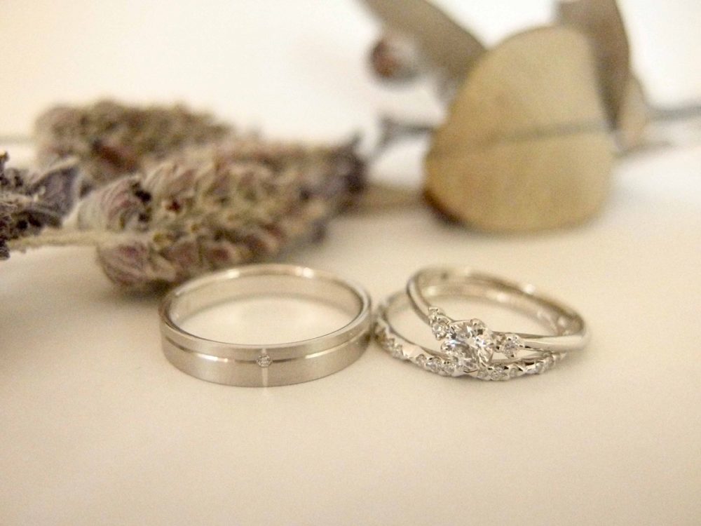 エルドーオリジナルセットリング『メリア・サムシングブルー』