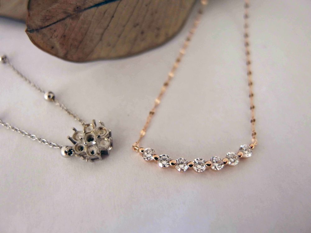 ネックレスを作らせていただきました