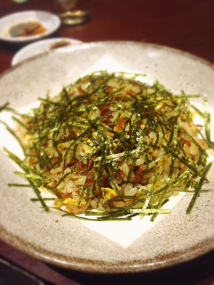 福山市の美味しい居酒屋のじゃこチャーハン