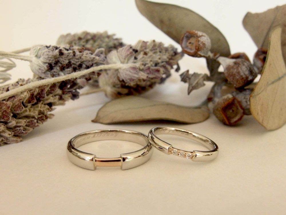 エルドーオリジナルでコンビデザインの『ル・ミュジック』の結婚指輪