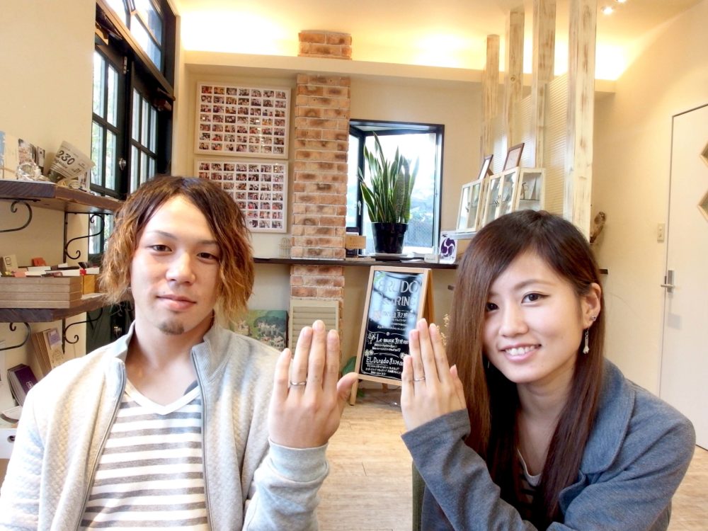 広島県尾道市の金本様ご夫妻（マリッジリングをご購入）