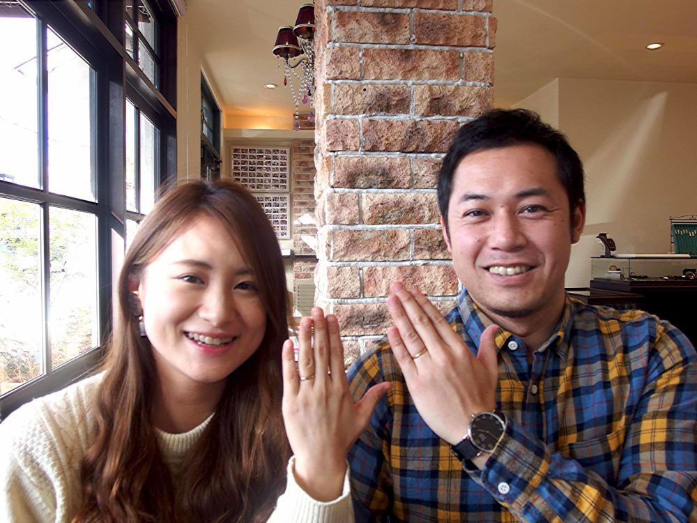 尾道市の景山様ご夫妻（結婚指輪ご購入）