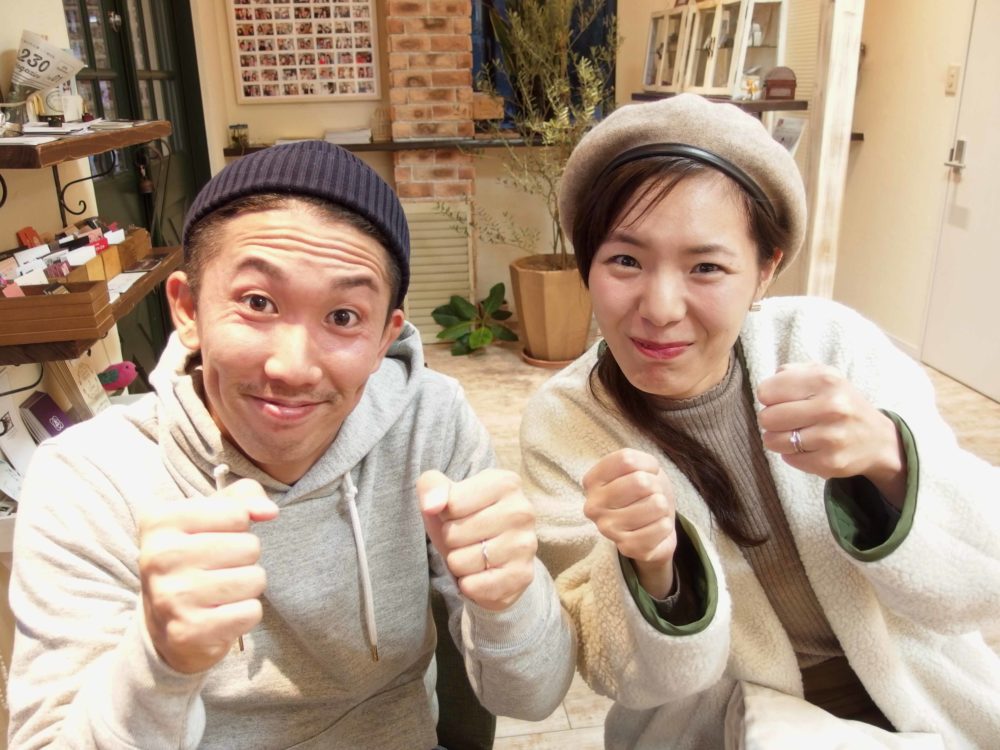 福山市北本庄の大田様ご夫妻(結婚指輪をご購入)