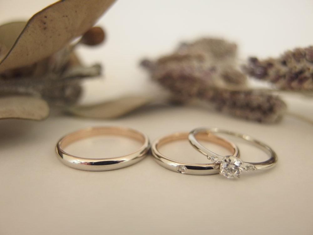エルドーオリジナルの婚約指輪　セレクトブランドの結婚指輪「マリエ･マリ」