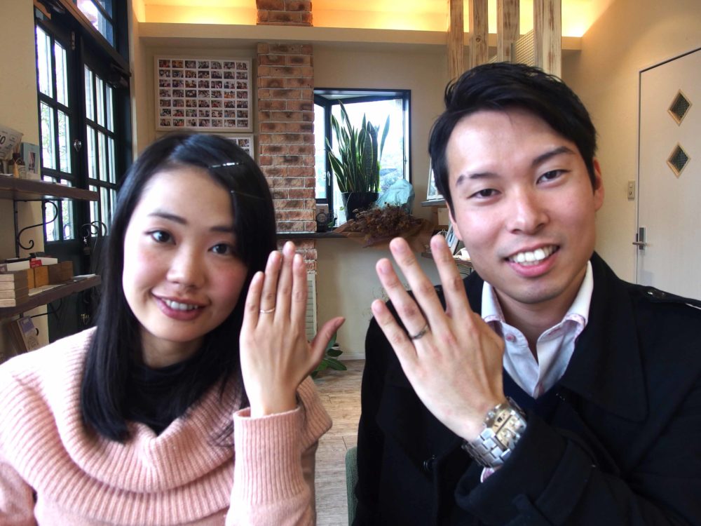島根県の齋藤様ご夫妻(マリッジリングをご購入)