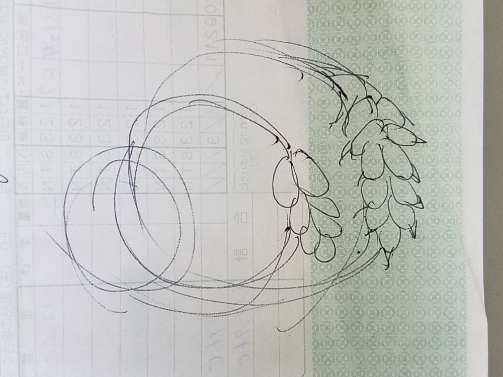 フルオーダー指輪のイメージデッサン