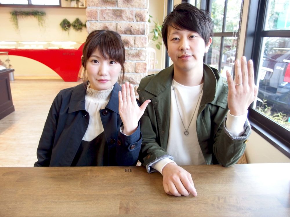 福山市港町の大藤様ご夫妻(結婚指輪をご購入)