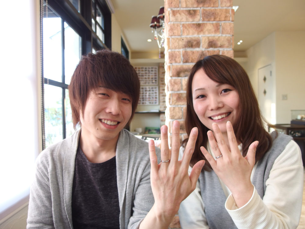 福山市新涯町の河野様ご夫妻(結婚指輪をご購入)