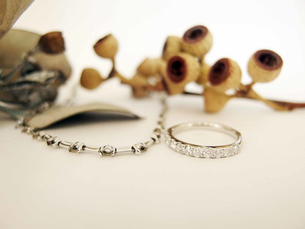 小さな宝石たちのリフォーム　指輪