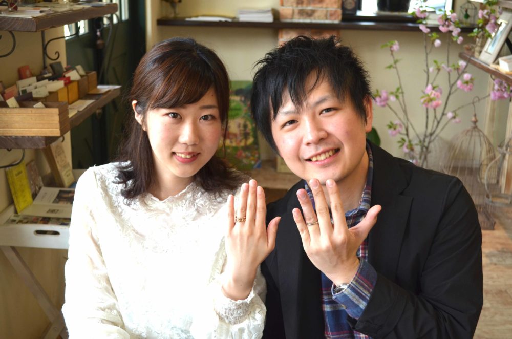 広島県呉市の檜和田様ご夫妻(結婚指輪をご購入)