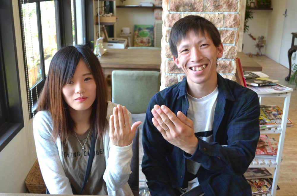 福山市引野町の松本様ご夫妻(結婚指輪をご購入)