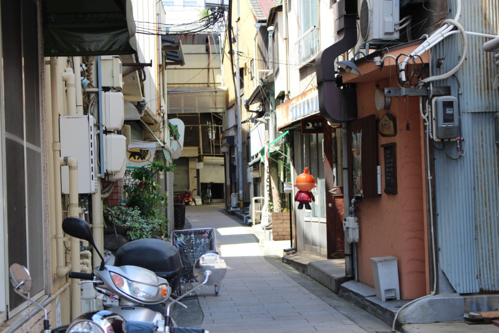 尾道市の路地裏　ネコいそう