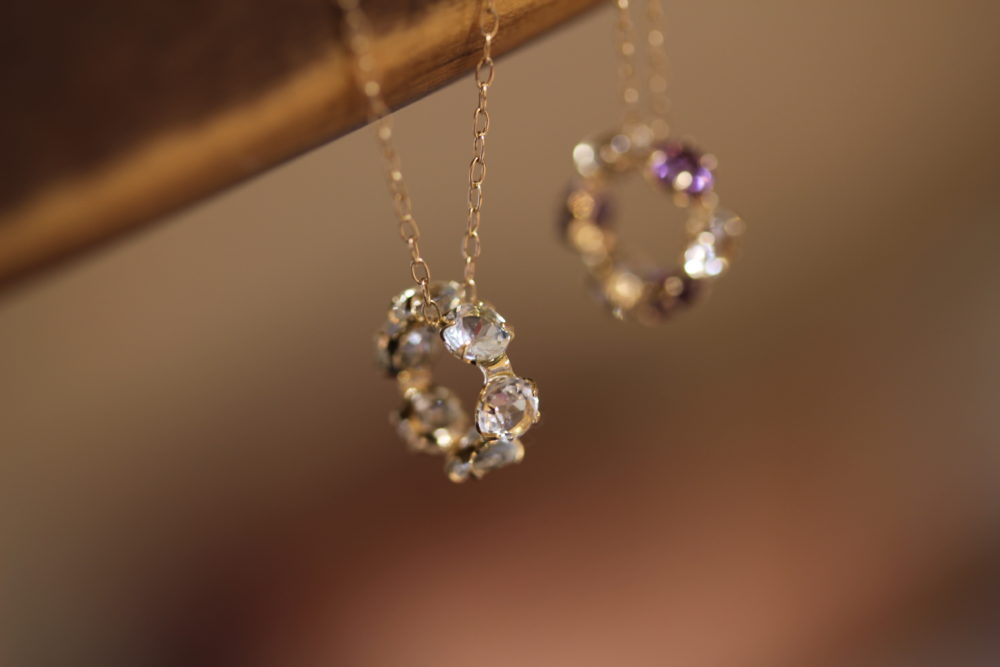 3月誕生石のアクアマリンのネックレス