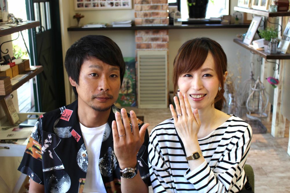 福山市曙町の沖様ご夫妻(マリッジリングをご購入)