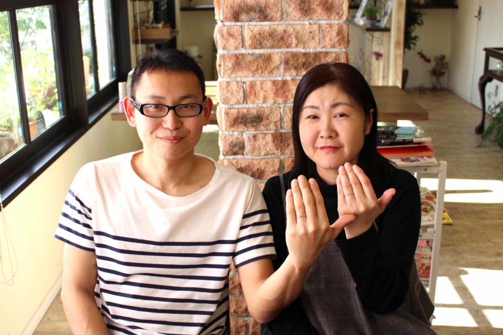 岡山県井原市の斉藤様ご夫妻(結婚指輪をご購入)