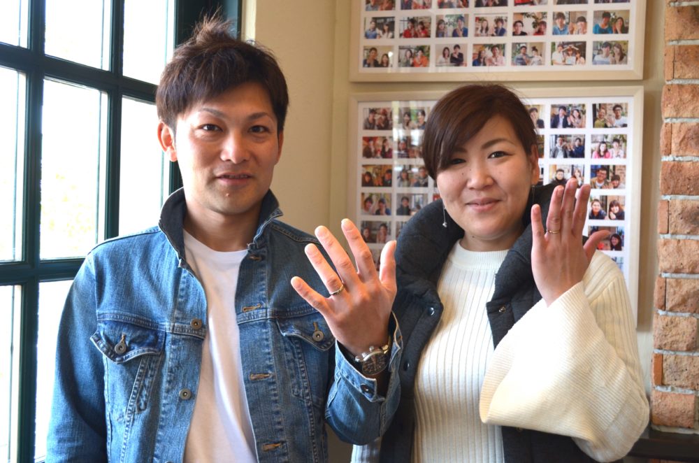 福山市川口町の高西様ご夫妻(マリッジリングをご購入)