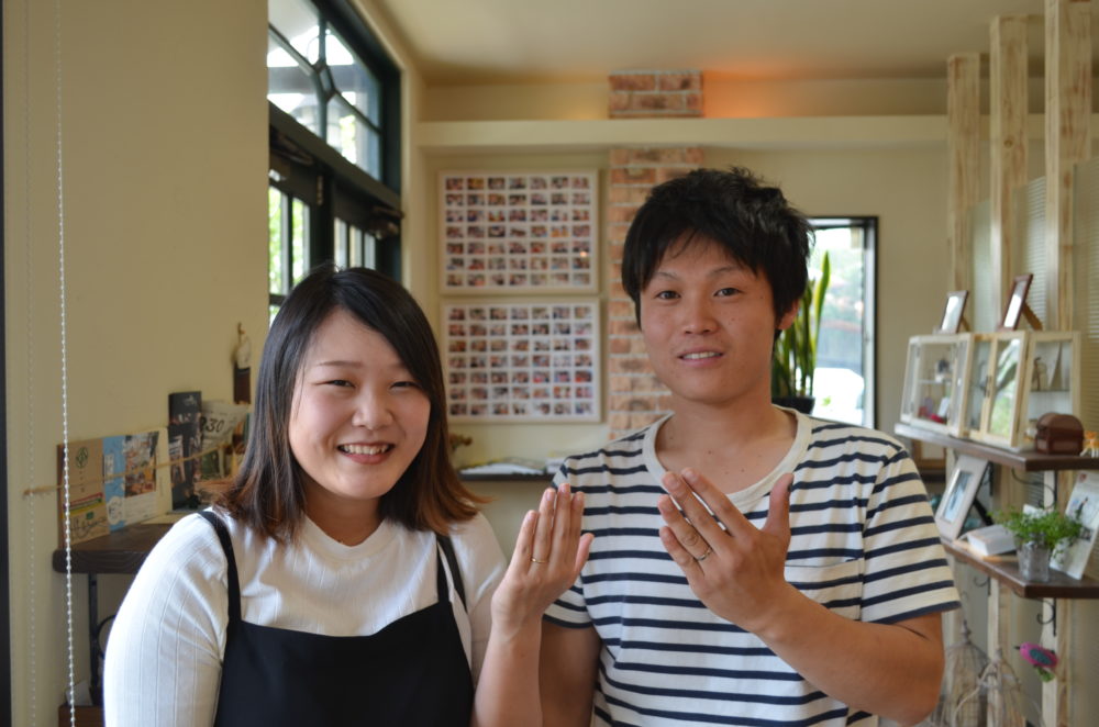 福山市今津町の小田原様ご夫妻(マリッジリングをご購入)