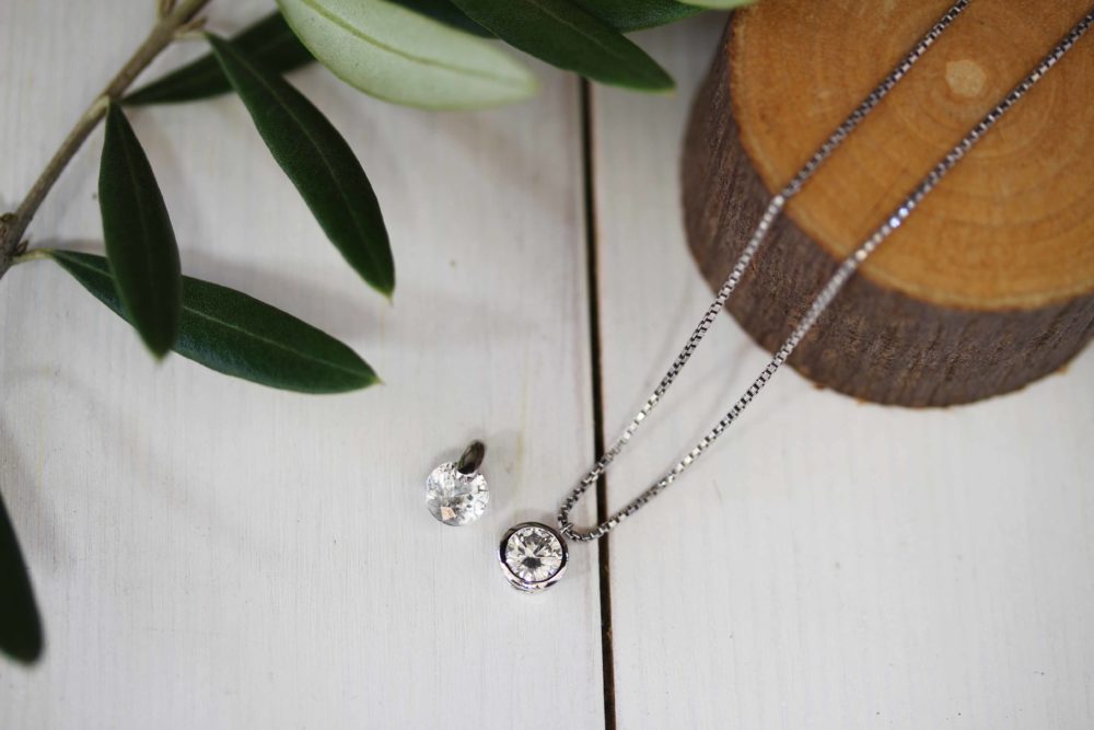 ネックレスのダイヤのイミテーションを本物のダイヤモンドに