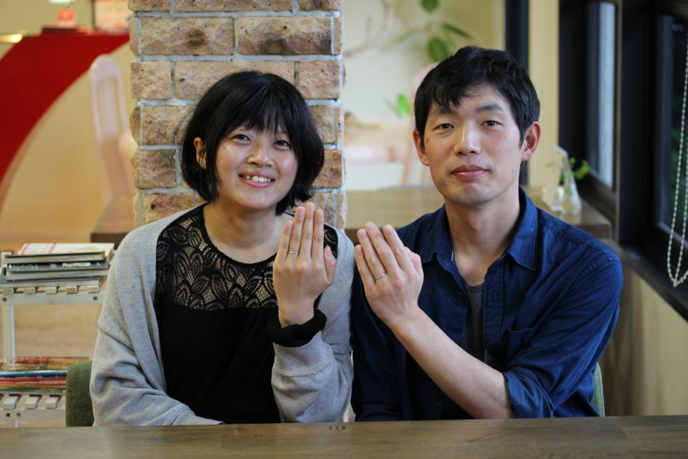 世羅町から結婚指輪を求めてご来店