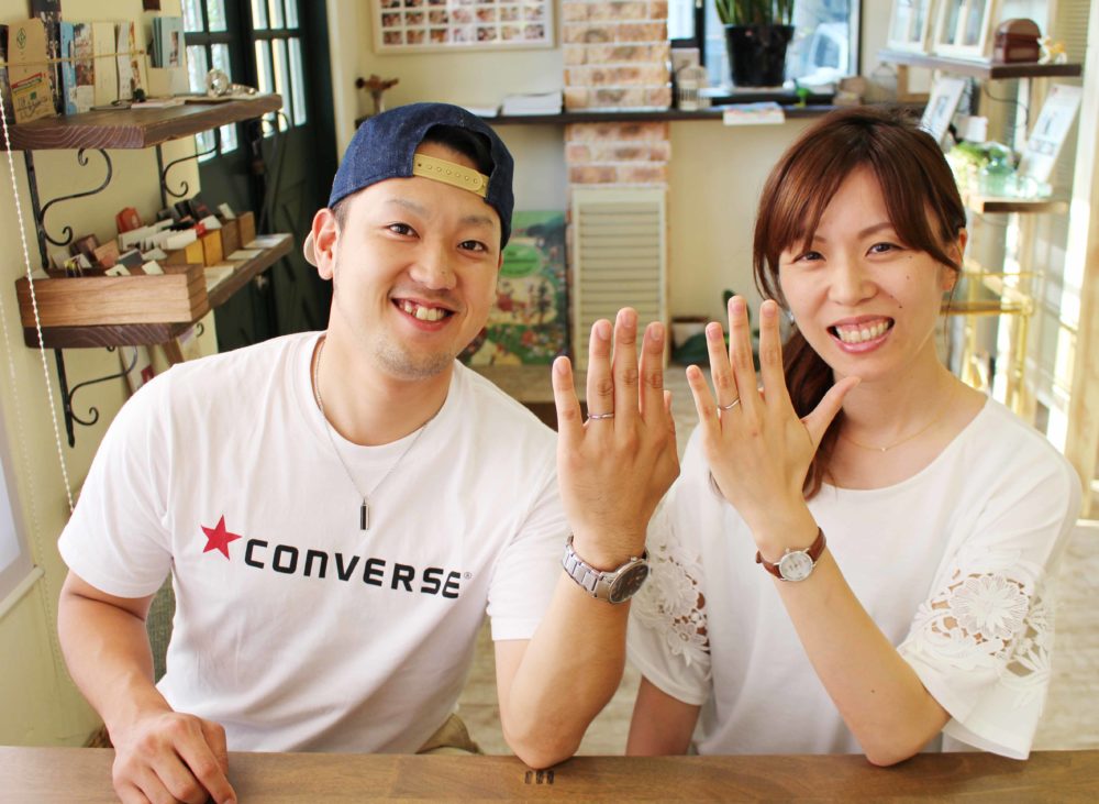 福山市新涯町の中島様ご夫妻(マリッジリングをご購入)