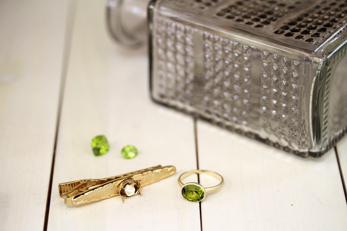 タイピンから指輪にリフォーム